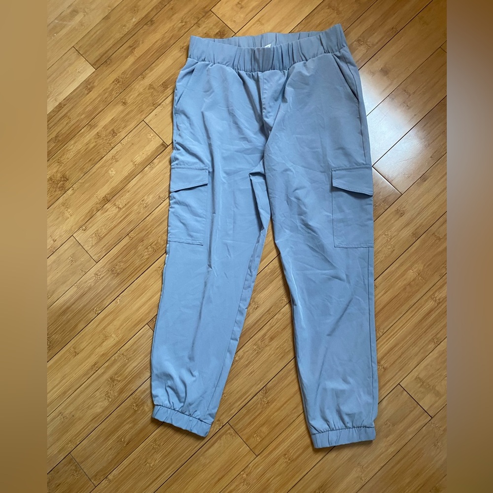 90 Degree By Reflex Women’s Gray Blue Cargo Pants